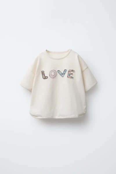 PATCH TEXT T-SHIRT