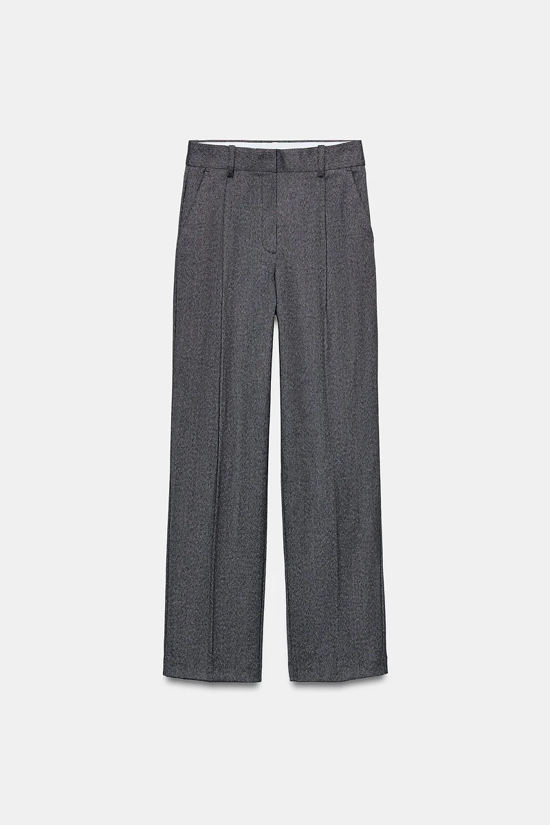 PANTALON DROIT À CHEVRONS