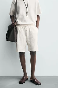 BERMUDA JOGGER STRUCTURÉ
