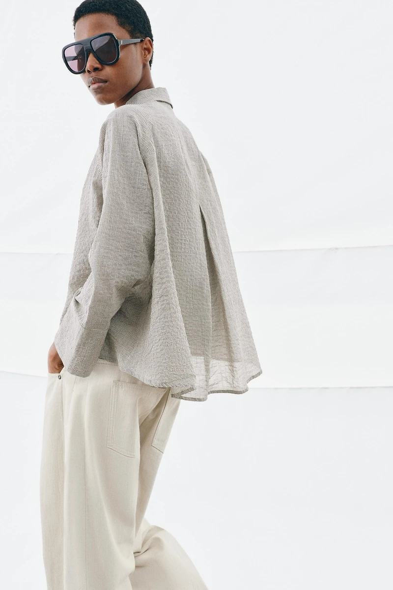 CHEMISE ASYMÉTRIQUE BOUTONS ZW COLLECTION
