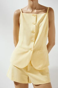 TOP GILET À BOUTONS