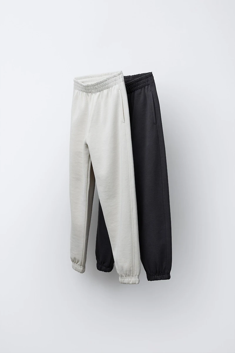 TWO-PACK OF FLEECE JOGGER PANTS