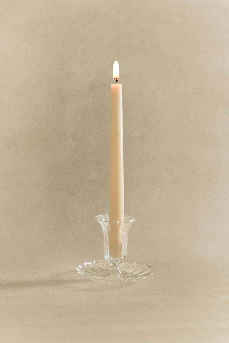 BOUGEOIR VERRE TRANSPARENT