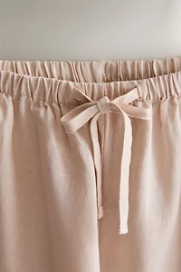 PANTALON LONG EN LIN