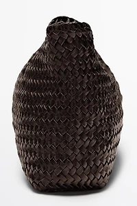 Sac en cuir nappa tressé