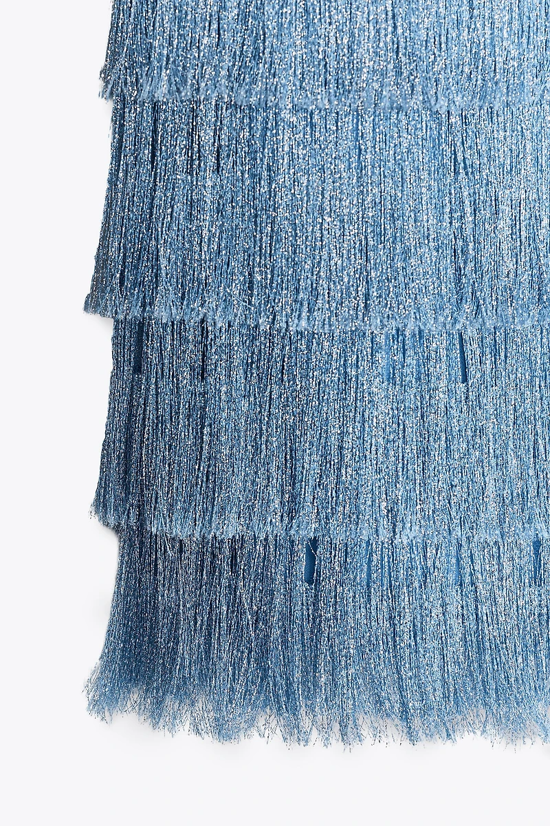 FRINGED MINI DRESS