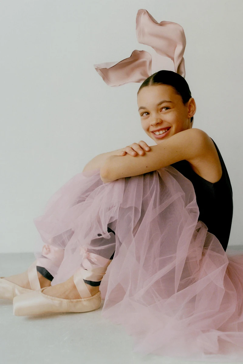 LONG MULTILAYERED TULLE SKIRT