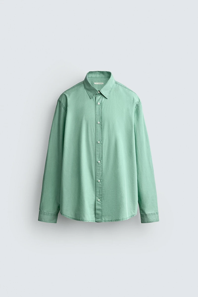 WASHED REGULAR FIT SHIRT