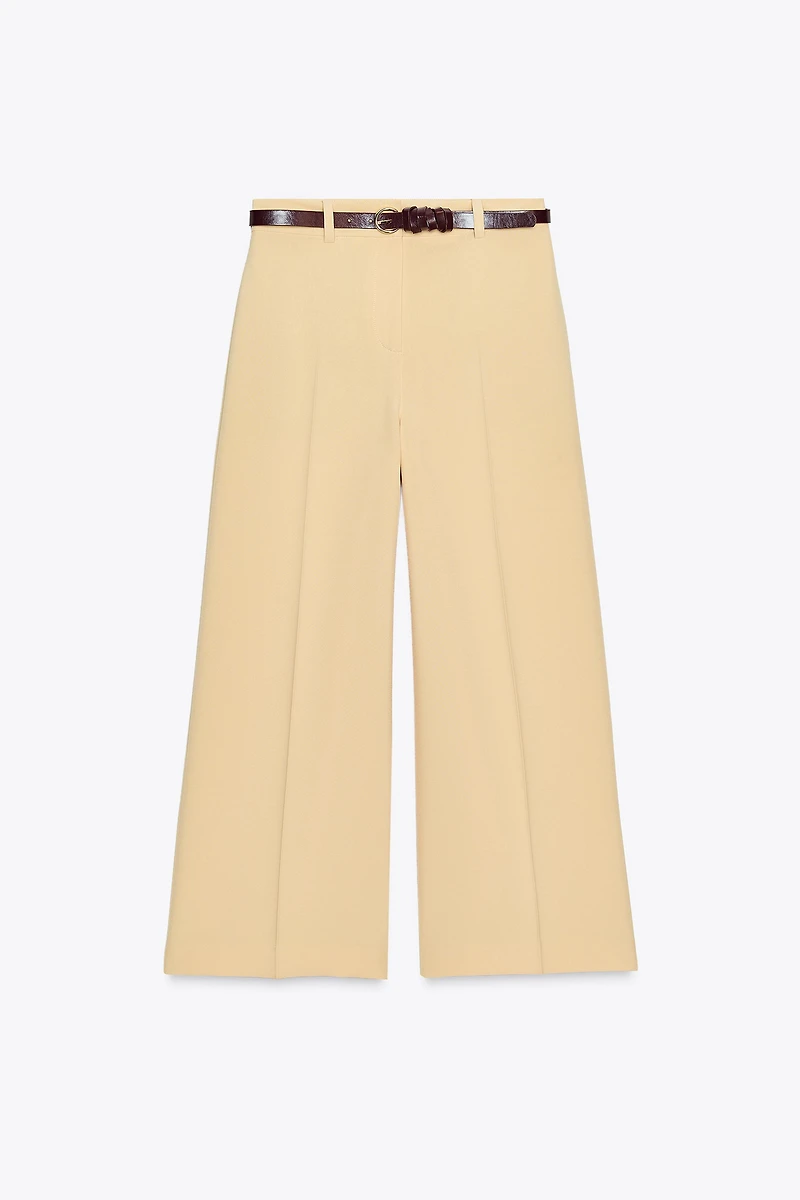 PANTALON JUPE-CULOTTE CEINTURE