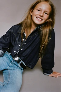 STITCHED DENIM SHIRT