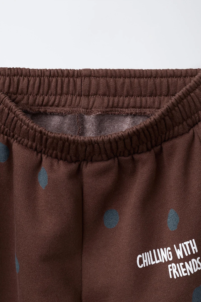 POLKA DOT JOGGING PANTS