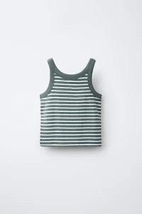 STRIPED APPLIQUÉ TOP