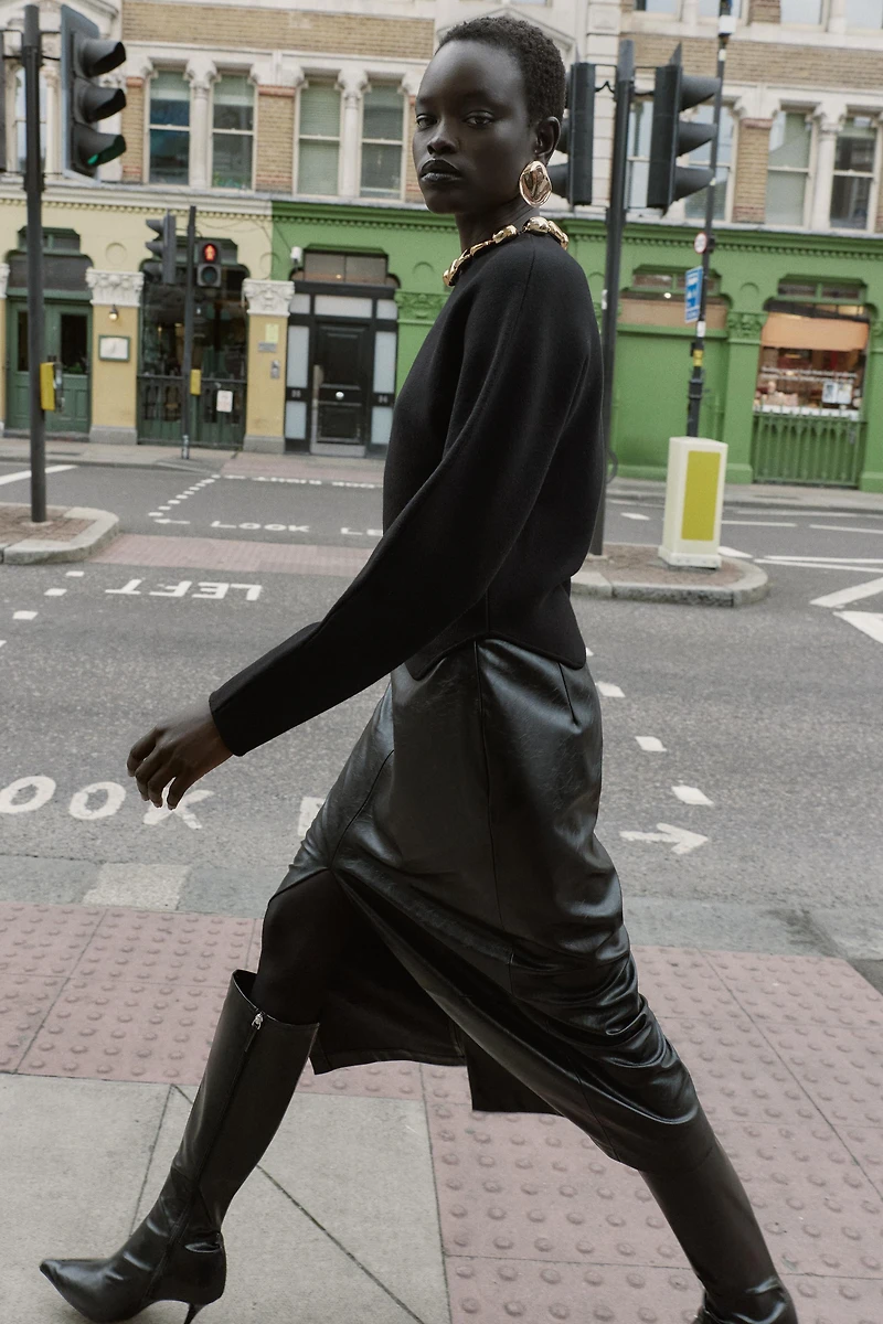 KNIT METALLIC BALL JUMPER