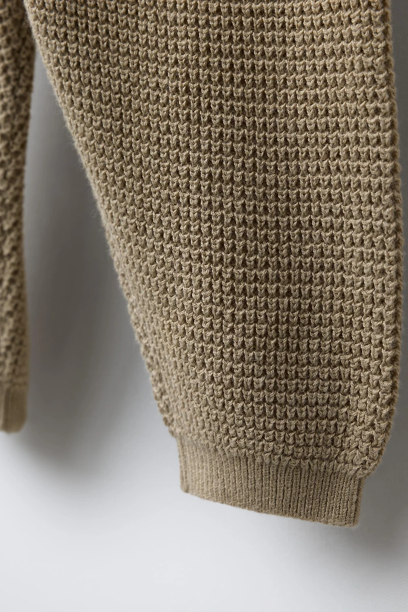 POCKET WAFFLE KNIT PANTS