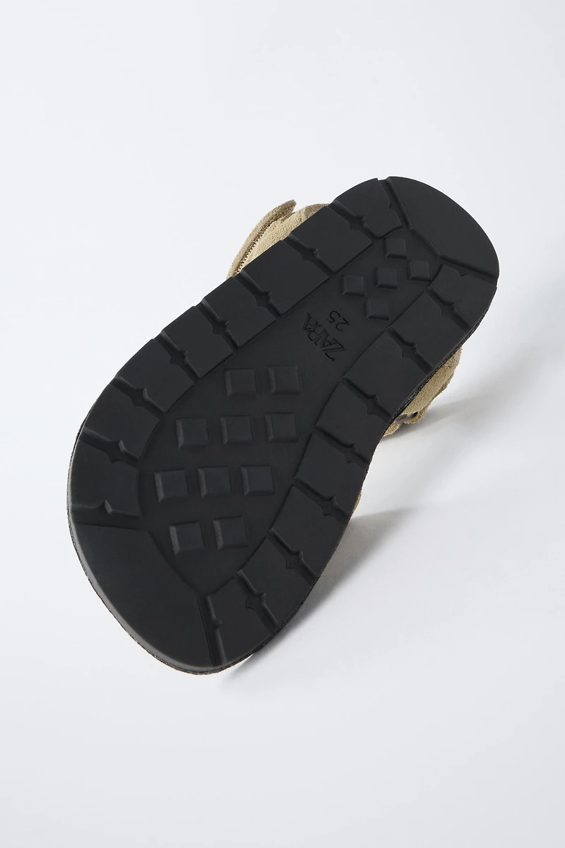 SANDALES EN CUIR