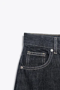 HIGH-WAIST BARREL TRF JEANS