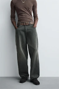BAGGY FIT JEANS WITH TWISTED SEAM