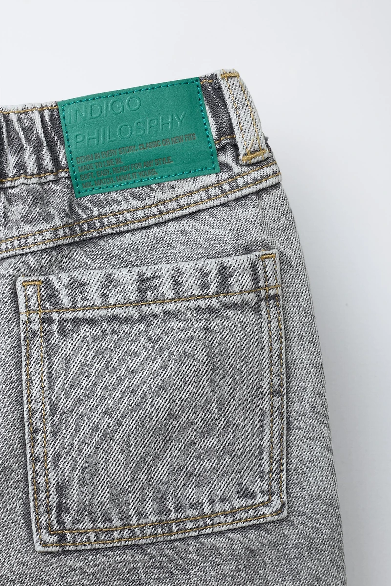 ACID WASH RELAXED BAGGY JEANS