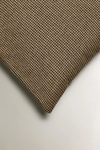 HOUSSE DE COUSSIN CARREAUX NOËL COTON ET LIN