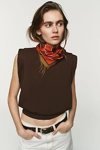 FOULARD 100% VISCOSE IMPRIMÉ À RAYURES