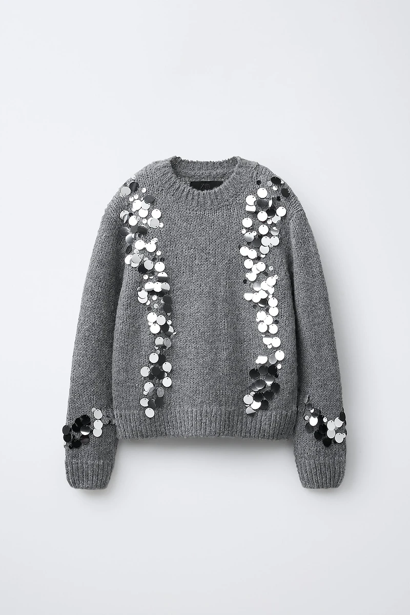 SEQUIN KNIT JUMPER