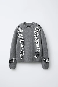 SEQUIN KNIT JUMPER