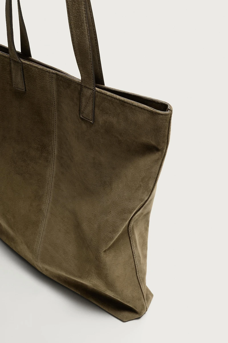 LEATHER SHOPPER BAG