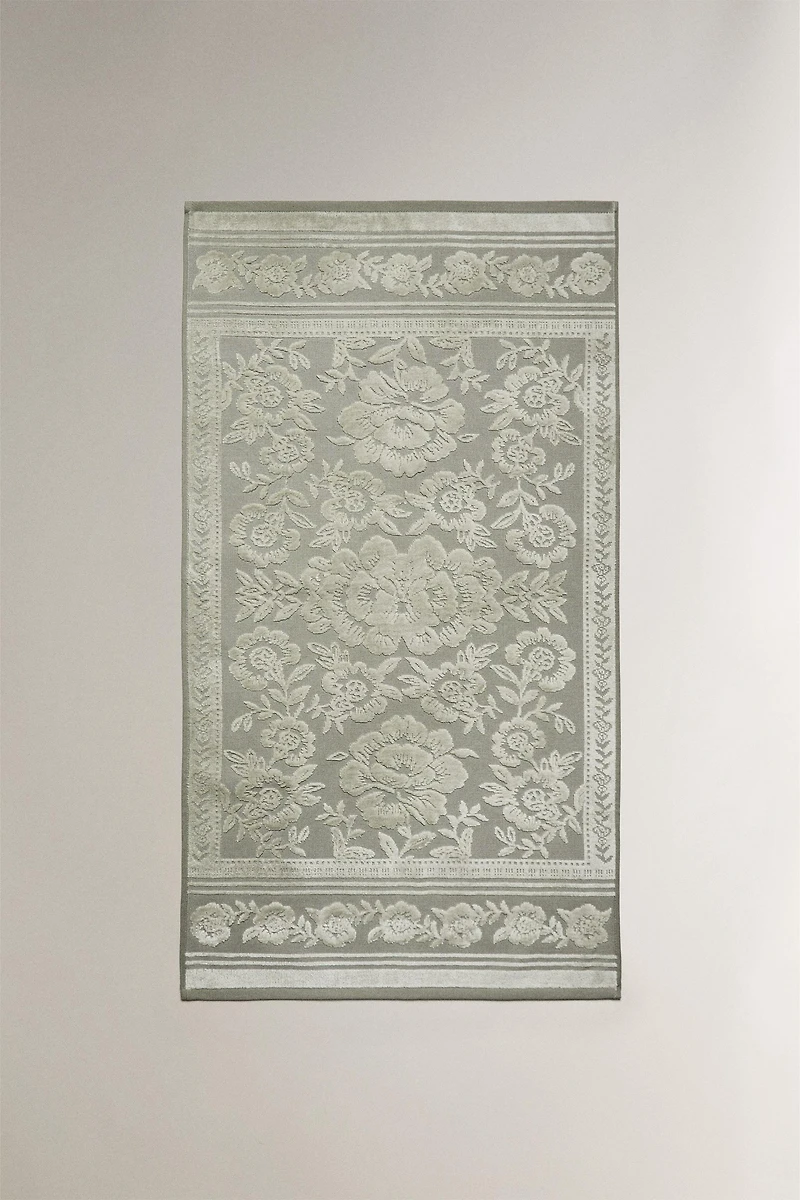 SERVIETTE DE BAIN JACQUARD VELOURS