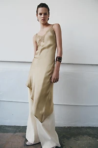 ROBE SATINÉE ASYMÉTRIQUE ZW COLLECTION