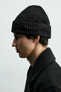 TEXTURED KNIT BEANIE