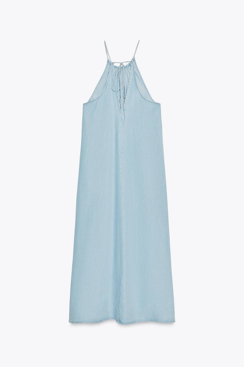 ROBE HALTER À FRONCES