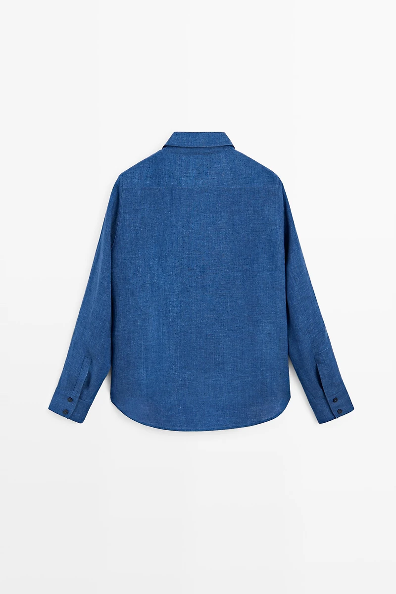 Flowing 100% linen shirt