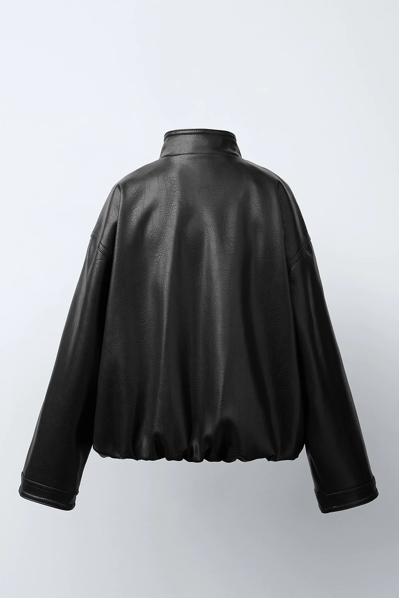 FAUX LEATHER JACKET