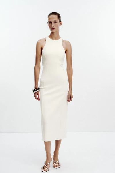 HALTER INTERLOCK DRESS