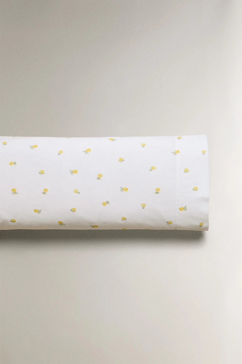 MIMOSA PRINT COTTON PILLOWCASE