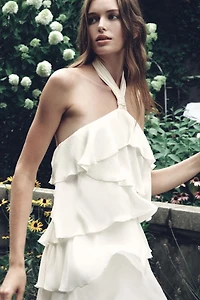 RUFFLED MINI DRESS