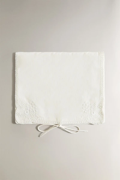 EMBROIDERED COTTON PAJAMA BAG