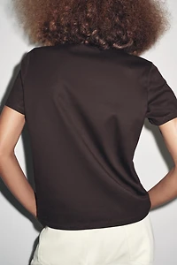 MERCERIZED COTTON T-SHIRT