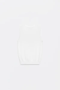 SLEEVELESS KNIT TOP
