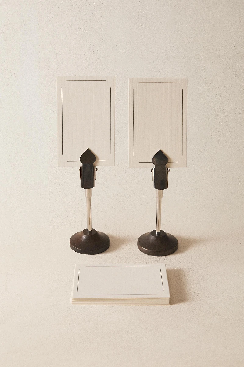 WOODEN PLACE CARD AND CARD SET