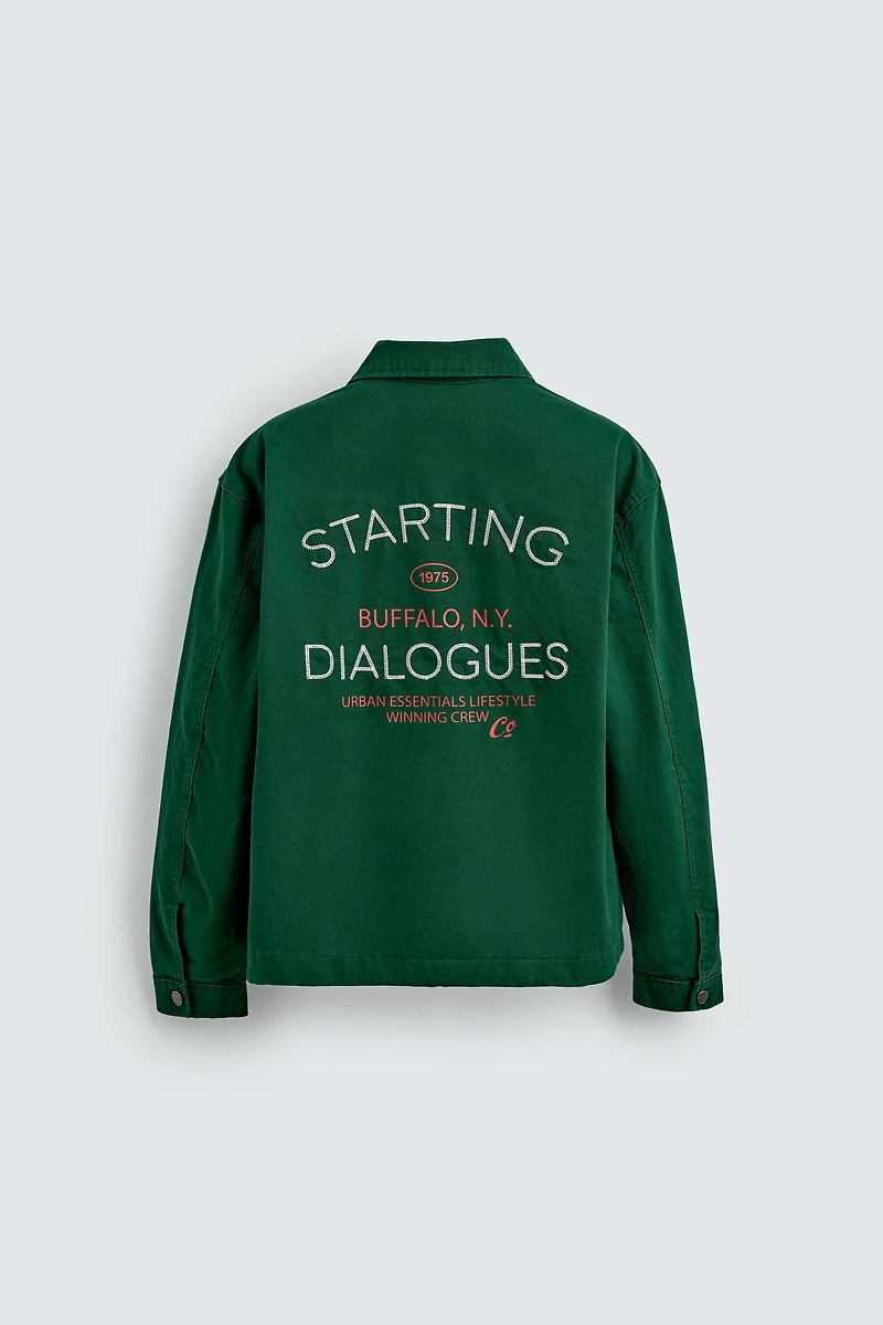 EMBROIDERED ZIP-UP JACKET