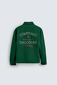EMBROIDERED ZIP-UP JACKET