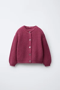 GILET EN MAILLE COL BRODÉ