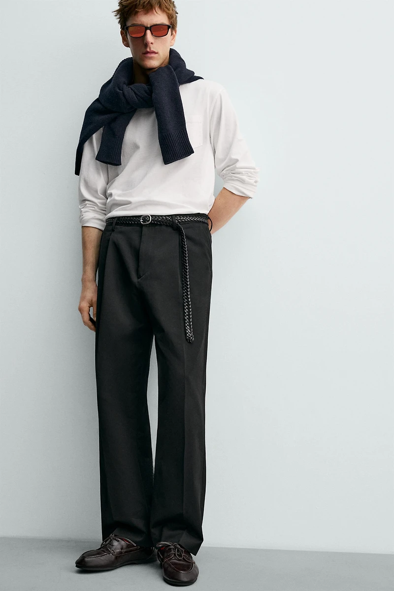 LONG SLEEVE POCKET T-SHIRT AARON LEVINE X ZARA