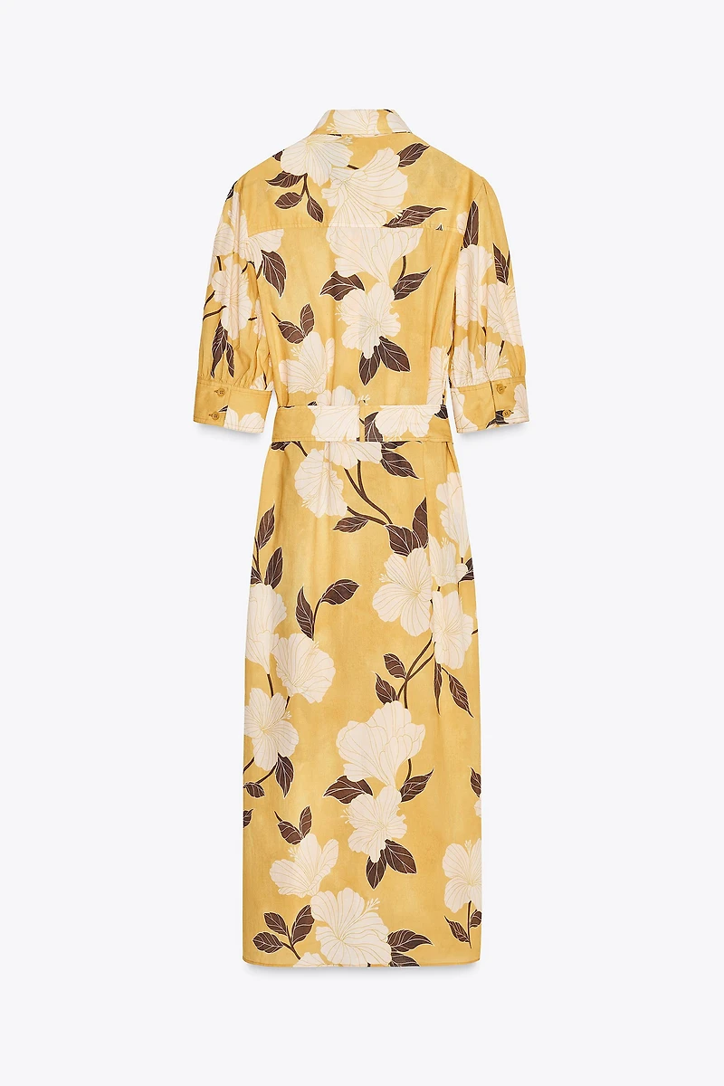 ZW COLLECTION PRINTED SHIRT DRESS
