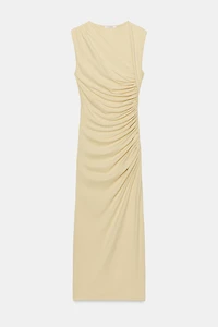 DRAPED MIDI DRESS