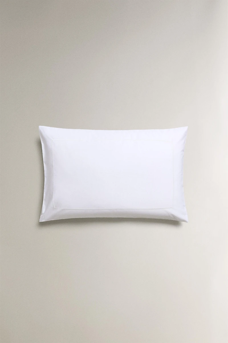 SCALLOPED EDGE COTTON PERCALE PILLOWCASE (800 THREAD COUNT)
