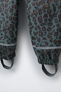 SALOPETTE EFFET GOMME ANIMAL PRINT WATER RESISTANT
