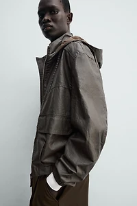 WAXED FINISH LINEN - COTTON JACKET