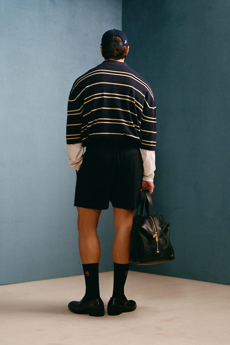 STRIPED KNIT POLO SHIRT WILLY CHAVARRIA X ZARA